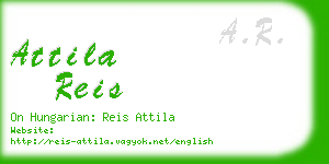 attila reis business card